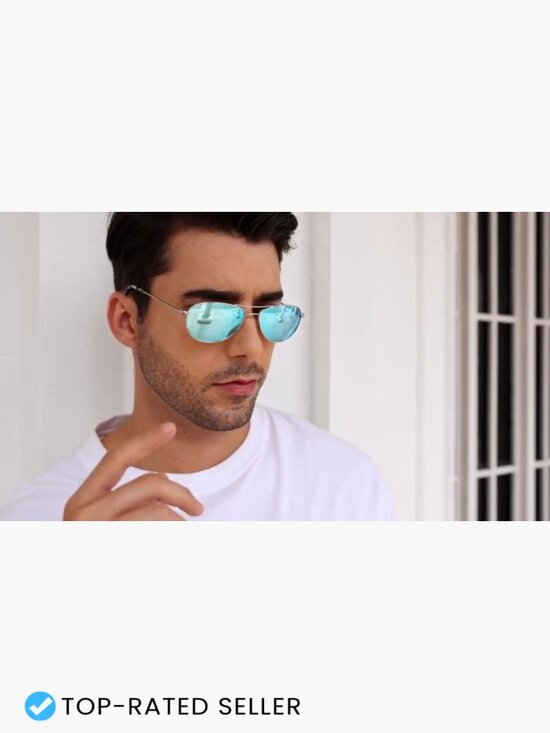 Polarized Aviator Sunglasses for Small Narrow Face Unisex Classic Retro Style